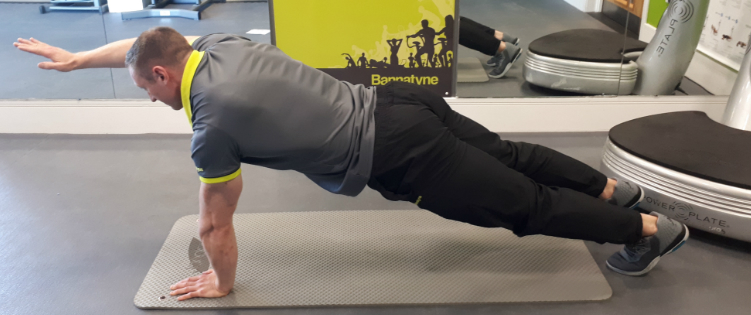 Plank with arm lift Exercise 