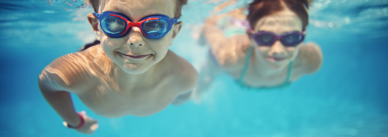 Kids swim for free!