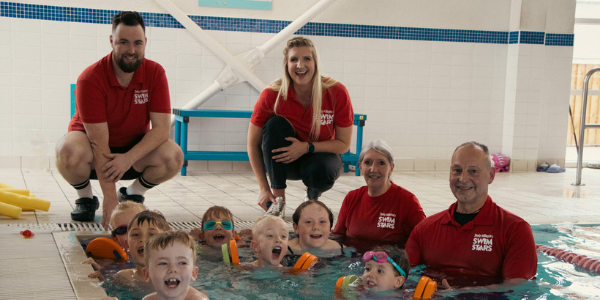 Youngsters in the club get to spend time with Olympic Medallist, Becky Adlington OBE